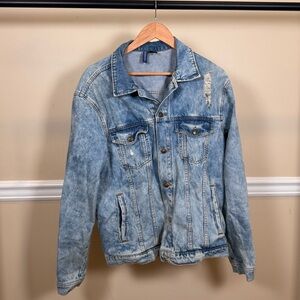 H&M Distressed Denim Jacket (Divided)